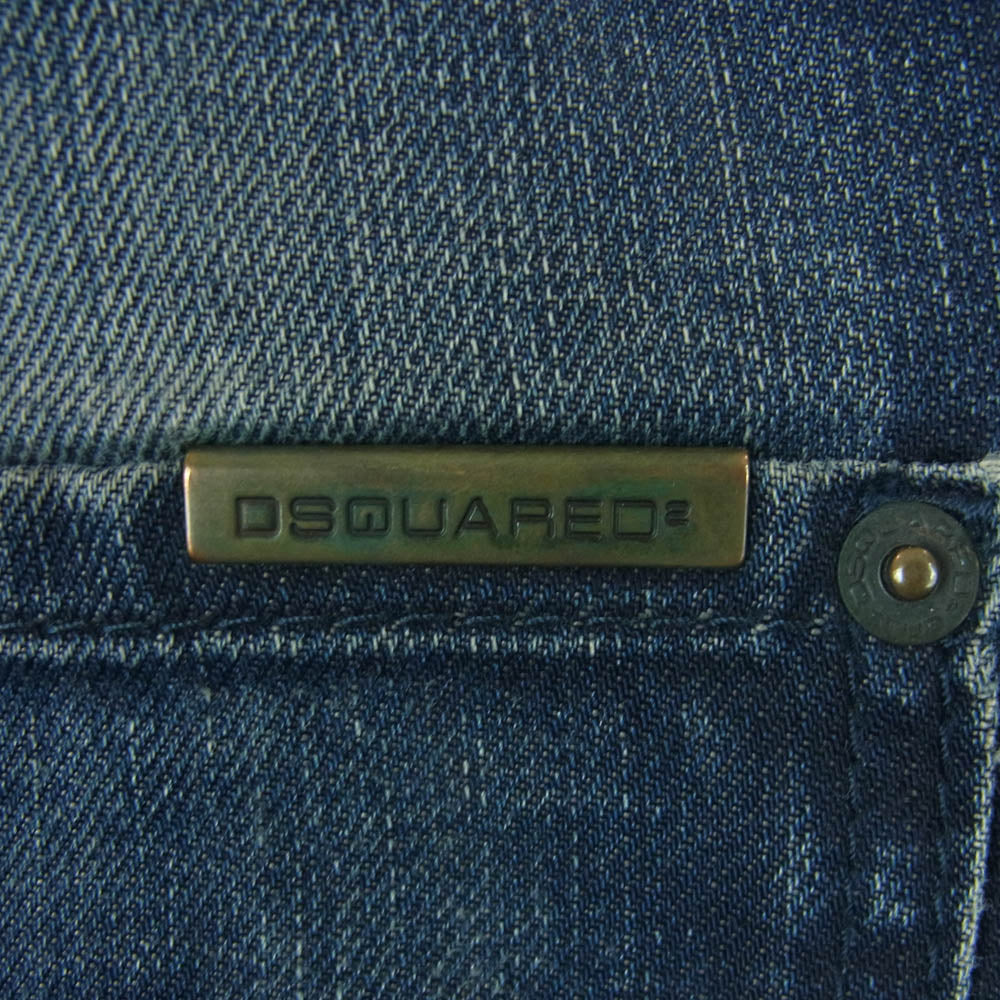 DSQUARED2 ディースクエアード S74LA0564 ボタンフライ デニム パンツ イタリア製 インディゴブルー系 44【中古】