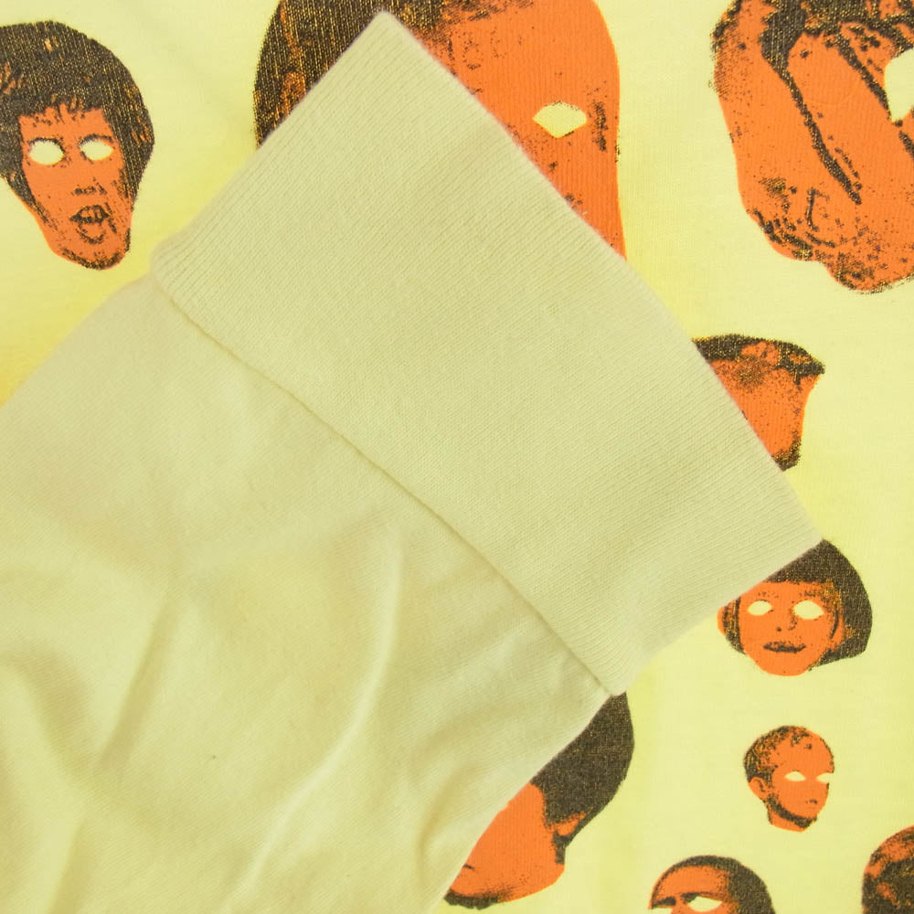 Supreme シュプリーム 19AW Faces LS Tee フェイス 長袖 Tシャツ イエロー系 XL【中古】