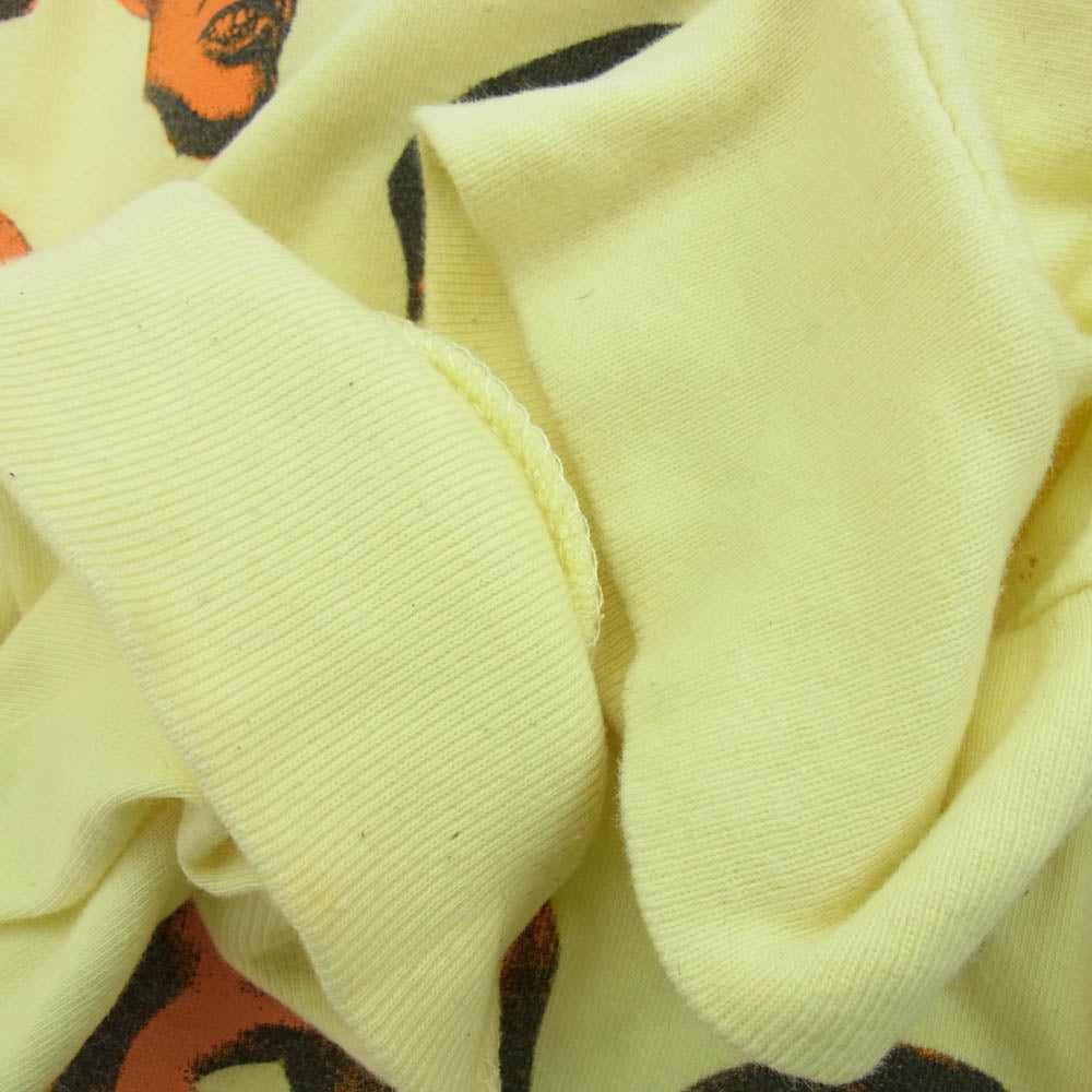 Supreme シュプリーム 19AW Faces LS Tee フェイス 長袖 Tシャツ イエロー系 XL【中古】