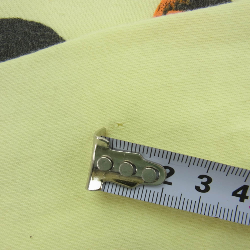 Supreme シュプリーム 19AW Faces LS Tee フェイス 長袖 Tシャツ イエロー系 XL【中古】