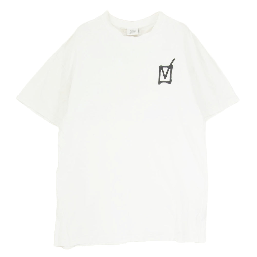 VETEMENTS ヴェトモン 20SS UAH21TR512 Male Female Fuck Off T Shirt 半袖 Tシャツ ホワイト系 S【中古】