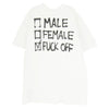 VETEMENTS ヴェトモン 20SS UAH21TR512 Male Female Fuck Off T Shirt 半袖 Tシャツ ホワイト系 S【中古】