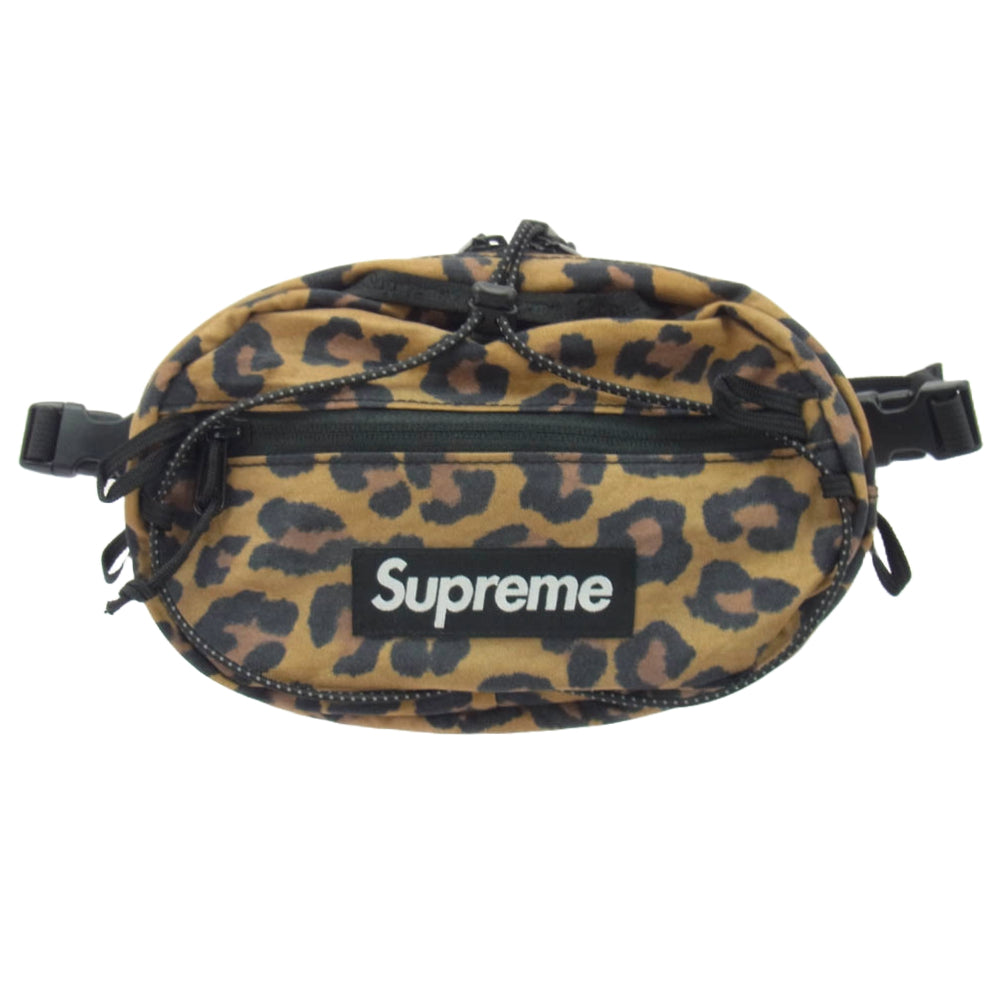 Supreme シュプリーム 20AW CORDURA コーデュラ Waist Bag 2.5L Leopard レオパード ウエスト バッグ ブラウン系 ブラック系【中古】