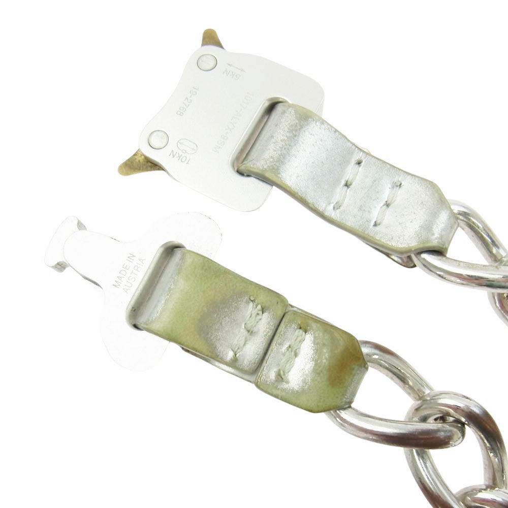 アリクス AAUJW0003OT01 GRY0002 CHAIN NECKLACE W LEATHER DETAILS ネックレス シルバー系【中古】