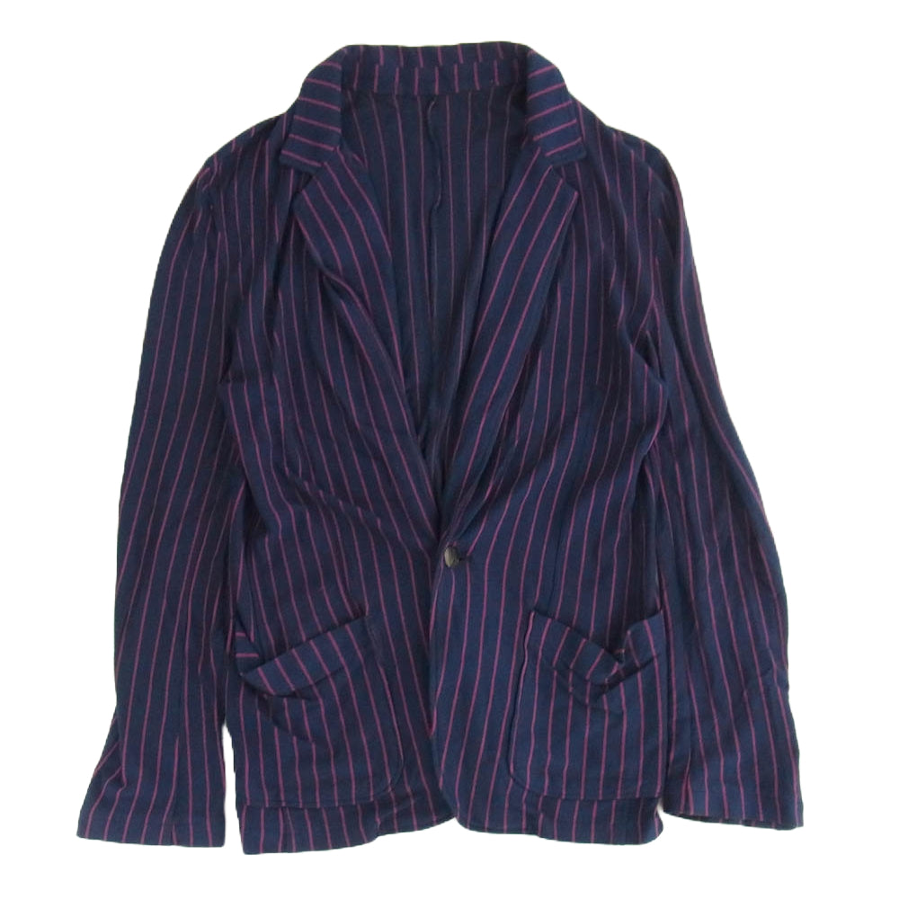 HYSTERIC GLAMOUR ヒステリックグラマー ストライプ セットアップ ネイビー系 上：M　下：S【中古】