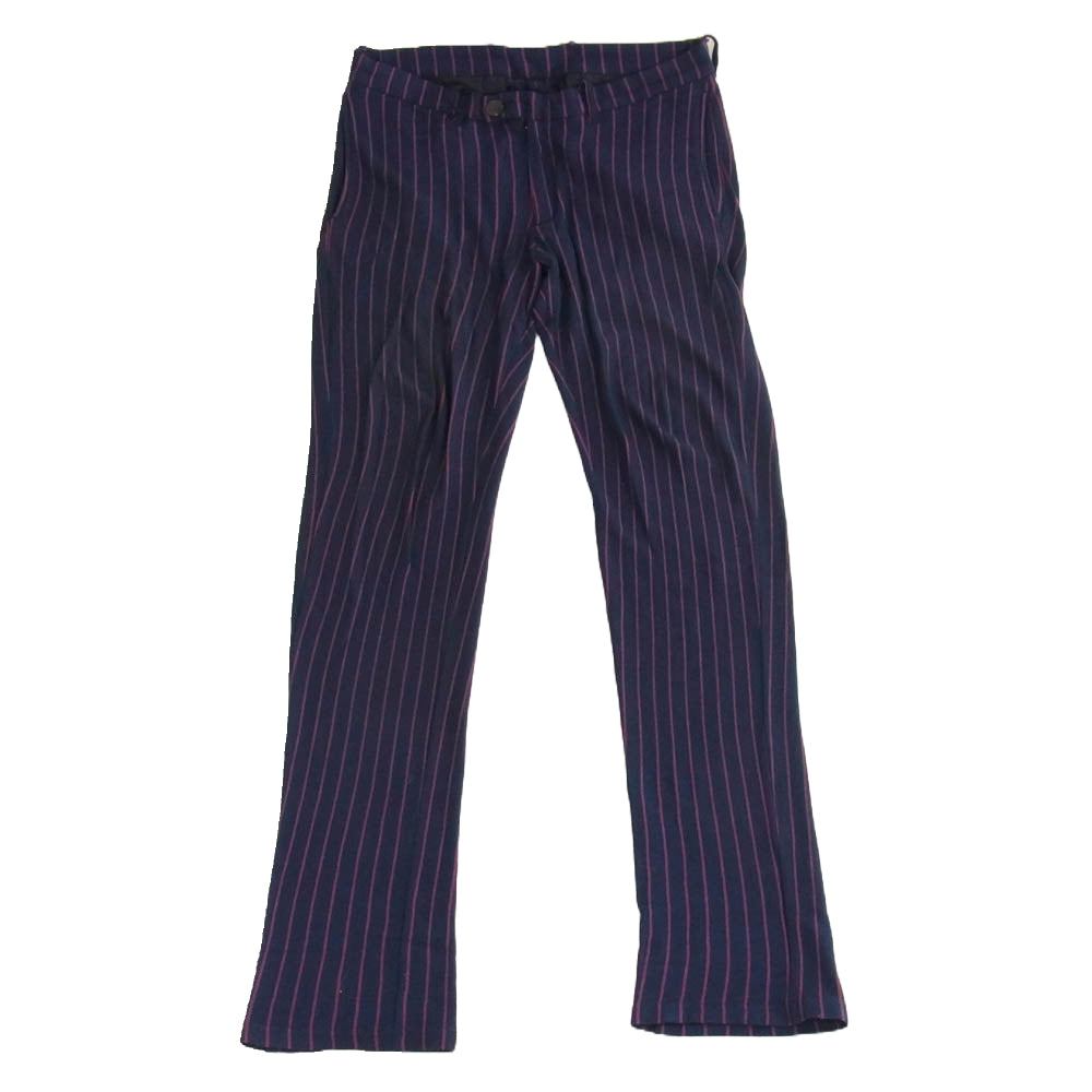 HYSTERIC GLAMOUR ヒステリックグラマー ストライプ セットアップ ネイビー系 上：M　下：S【中古】