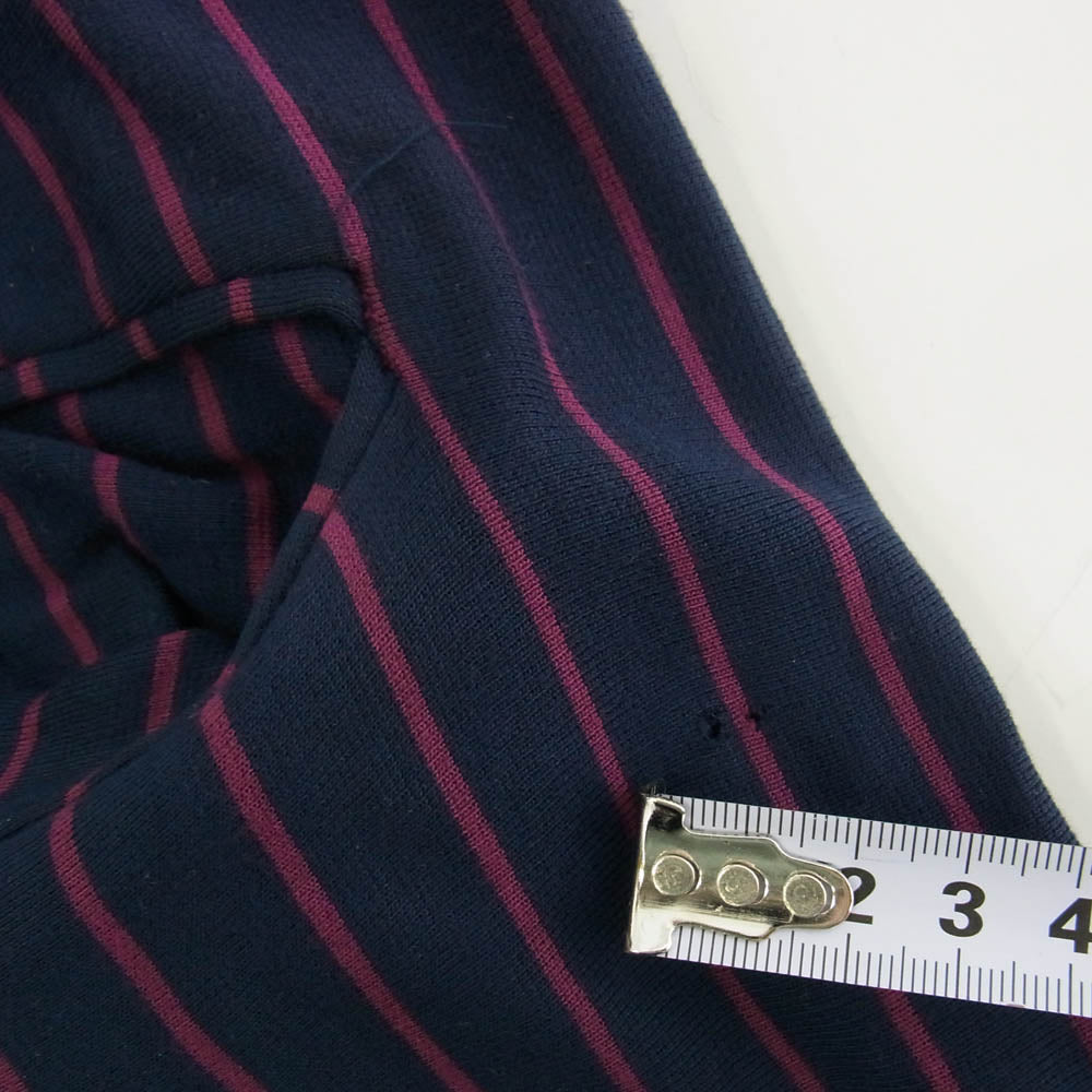 HYSTERIC GLAMOUR ヒステリックグラマー ストライプ セットアップ ネイビー系 上：M　下：S【中古】