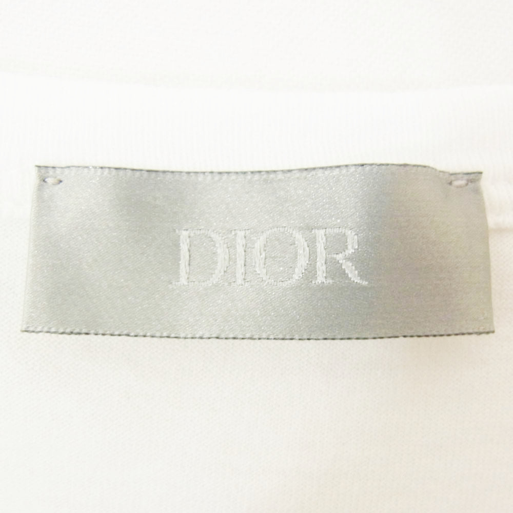 Dior ディオール 033J600D0589 Shawn Stussy Logo T-shirt ショーン ステューシー ロゴ Tシャツ ホワイト系 XL【中古】