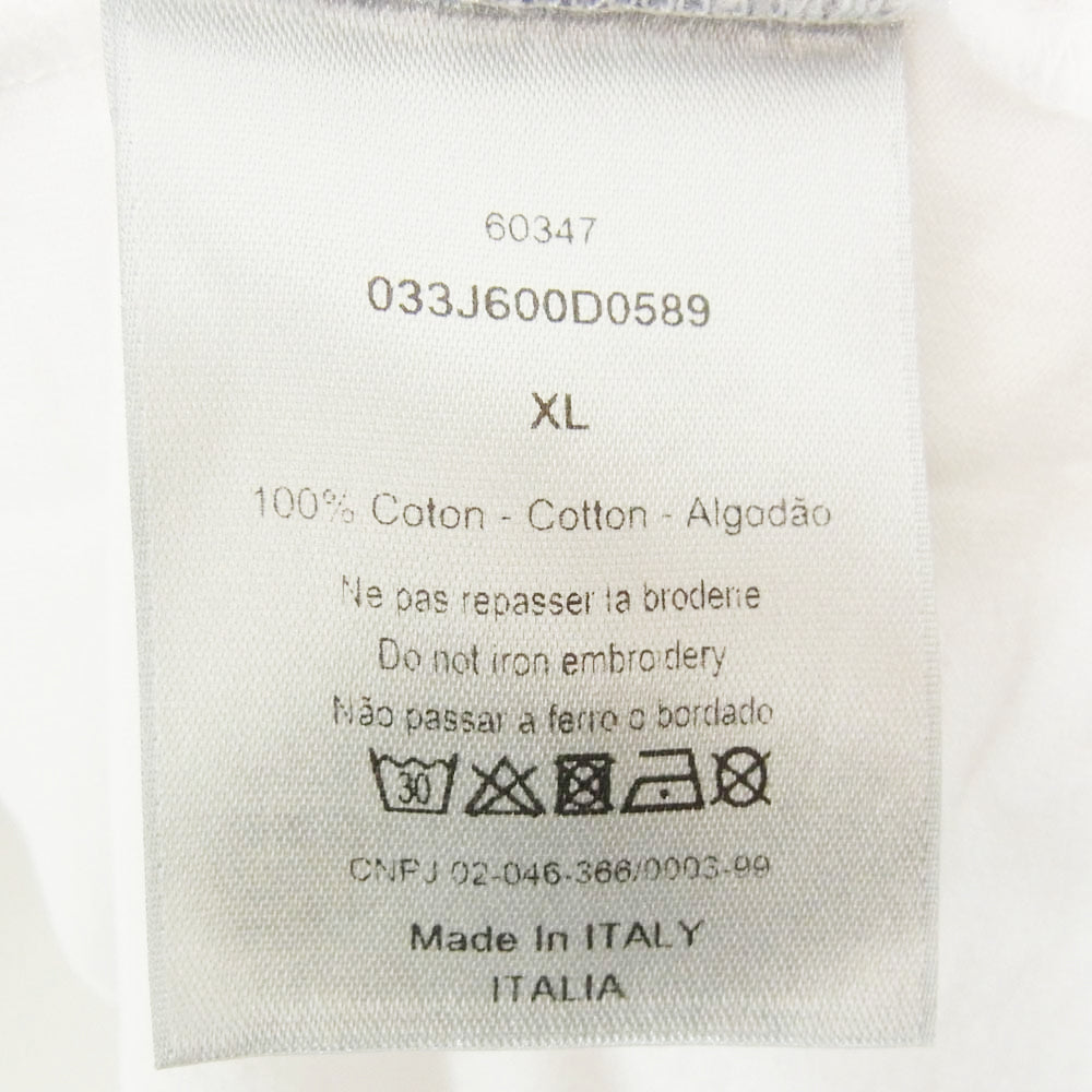Dior ディオール 033J600D0589 Shawn Stussy Logo T-shirt ショーン ステューシー ロゴ Tシャツ ホワイト系 XL【中古】