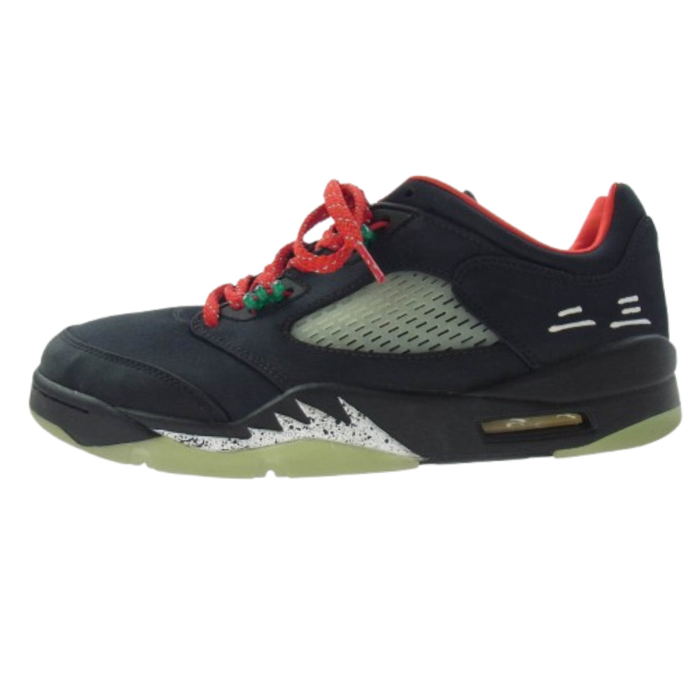NIKE ナイキ DM4640-036 × CLOT クロット Air Jordan 5 Low Jade 5 Low エアジョーダン5 ロー スニーカー ブラック系 レッド系 27.5cm【中古】