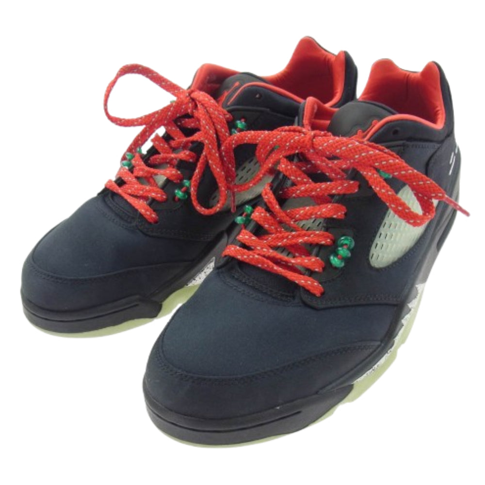 NIKE ナイキ DM4640-036 × CLOT クロット Air Jordan 5 Low Jade 5 Low エアジョーダン5 ロー スニーカー ブラック系 レッド系 27.5cm【中古】