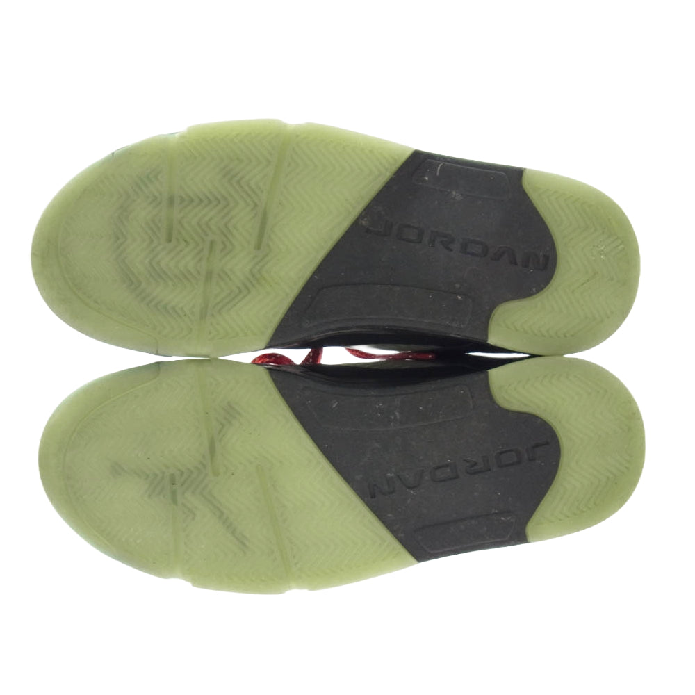 NIKE ナイキ DM4640-036 × CLOT クロット Air Jordan 5 Low Jade 5 Low エアジョーダン5 ロー スニーカー ブラック系 レッド系 27.5cm【中古】