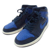 NIKE ナイキ 554724-412 Air Jordan 1 Mid Obsidian Game Royal AJ1 エアジョーダン1 ミッド スニーカー ブルー系 ネイビー系 28cm【中古】