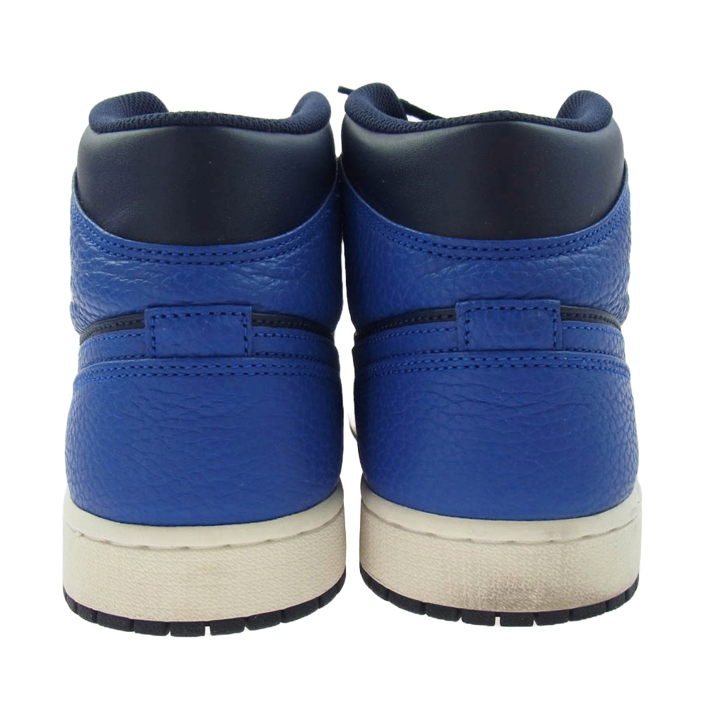 NIKE ナイキ 554724-412 Air Jordan 1 Mid Obsidian Game Royal AJ1 エアジョーダン1 ミッド スニーカー ブルー系 ネイビー系 28cm【中古】