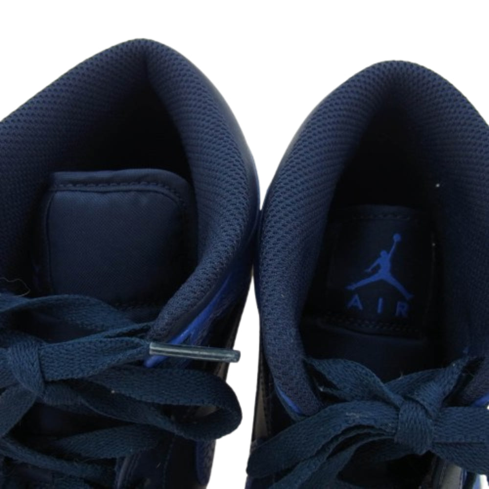 NIKE ナイキ 554724-412 Air Jordan 1 Mid Obsidian Game Royal AJ1 エアジョーダン1 ミッド スニーカー ブルー系 ネイビー系 28cm【中古】