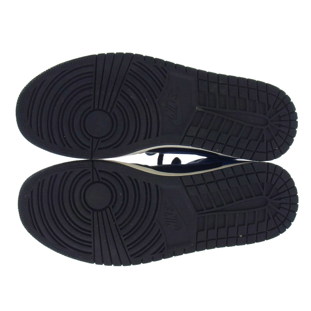 NIKE ナイキ 554724-412 Air Jordan 1 Mid Obsidian Game Royal AJ1 エアジョーダン1 ミッド スニーカー ブルー系 ネイビー系 28cm【中古】