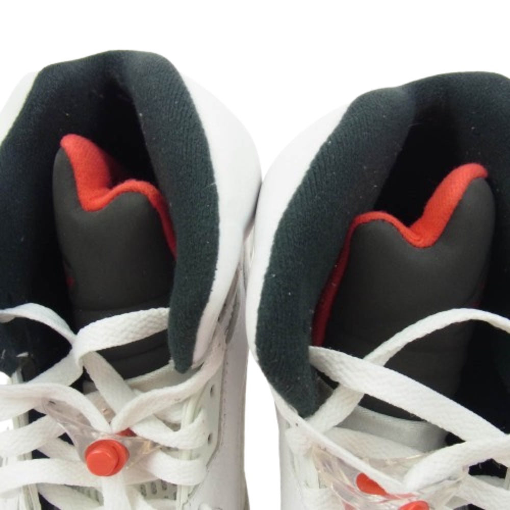 NIKE ナイキ 136027-104 AIR JORDAN 5 RETRO WHITE CET エアジョーダン5 レトロ スニーカー ホワイト系 28.5cm【中古】