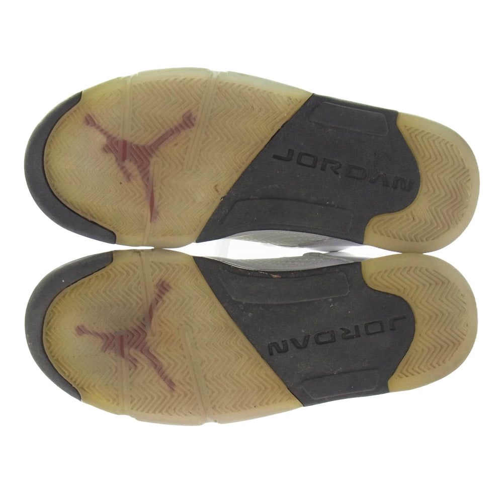 NIKE ナイキ 136027-104 AIR JORDAN 5 RETRO WHITE CET エアジョーダン5 レトロ スニーカー ホワイト系 28.5cm【中古】