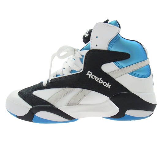 Reebok リーボック GX3881 Shaq Attaq Footwear White/Core Black/Azule シャック アタック ハイカットスニーカー ホワイト系 ライトブルー系 27.5cm【中古】