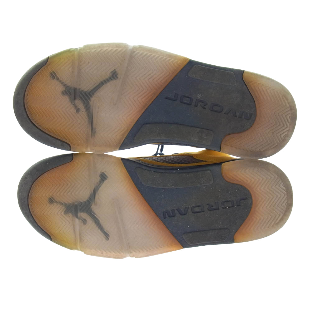 NIKE ナイキ CQ9541-704 AIR JORDAN 5 MICHIGAN エアジョーダン5 ミシガン スニーカー イエロー系 ネイビー系 28cm【中古】