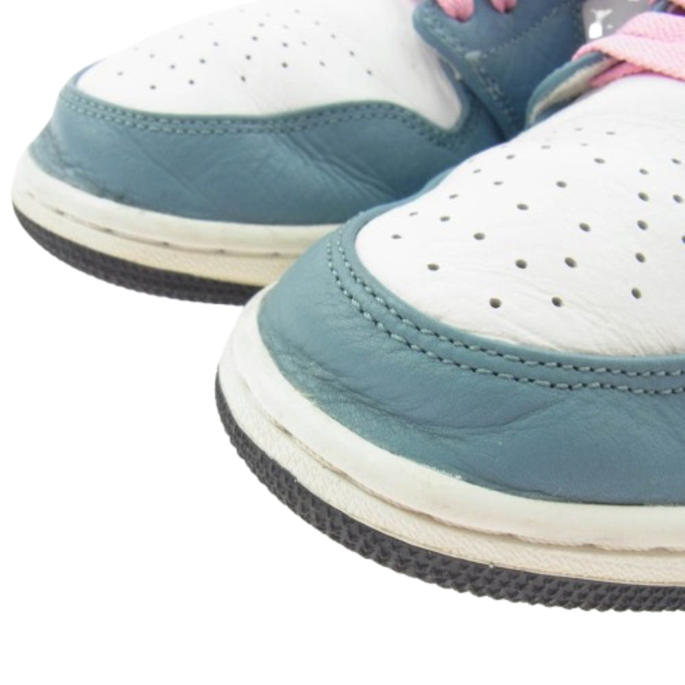 NIKE ナイキ CU2802-100 × FACETASM ファセッタズム Air Jordan 1 Mid エアージョーダン1 ミッドカットスニーカー ライトブルー系 ホワイト系 28cm【中古】