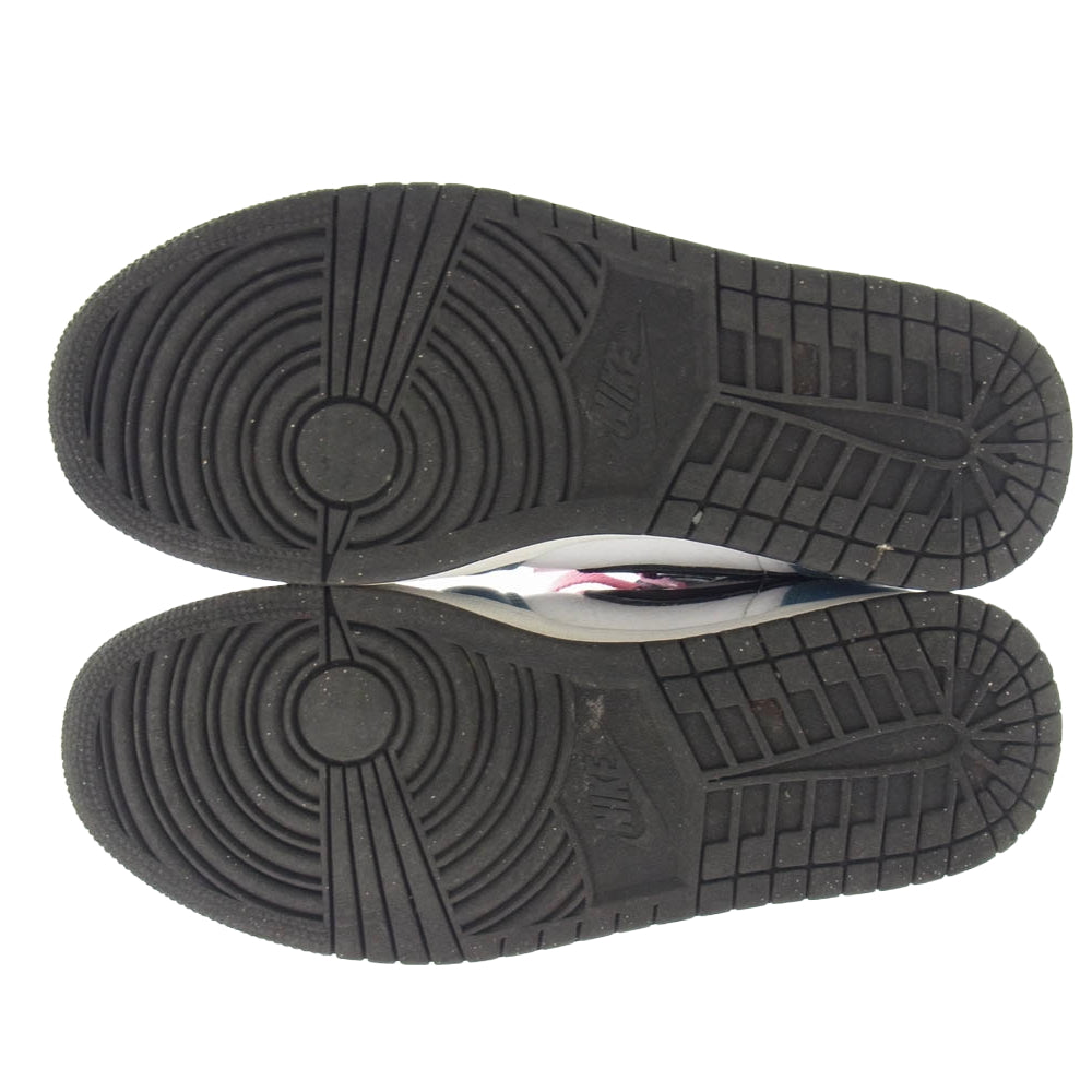 NIKE ナイキ CU2802-100 × FACETASM ファセッタズム Air Jordan 1 Mid エアージョーダン1 ミッドカットスニーカー ライトブルー系 ホワイト系 28cm【中古】