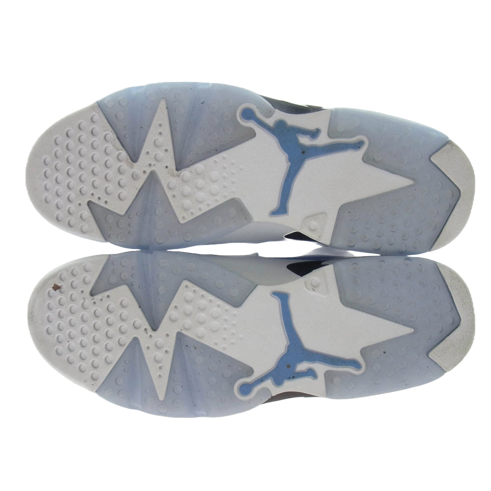 NIKE ナイキ CT8529-410 Air Jordan 6 UNC エアジョーダン6 スニーカー ホワイト系 ライトブルー系 28cm【中古】