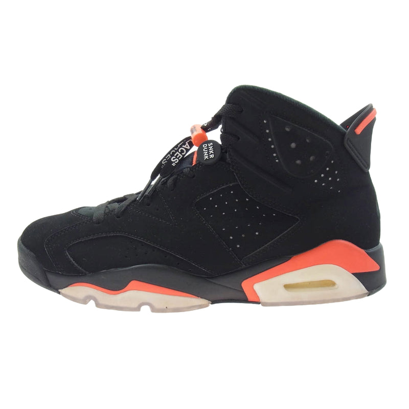 NIKE ナイキ 384664-060 AIR JORDAN 6 RETRO OG BLACK INFRARED エアジョーダン6 OG スニーカー ブラック系 レッド系 28cm【中古】