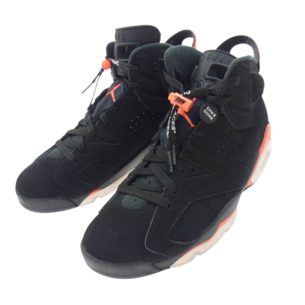NIKE ナイキ 384664-060 AIR JORDAN 6 RETRO OG BLACK INFRARED エアジョーダン6 OG スニーカー ブラック系 レッド系 28cm【中古】