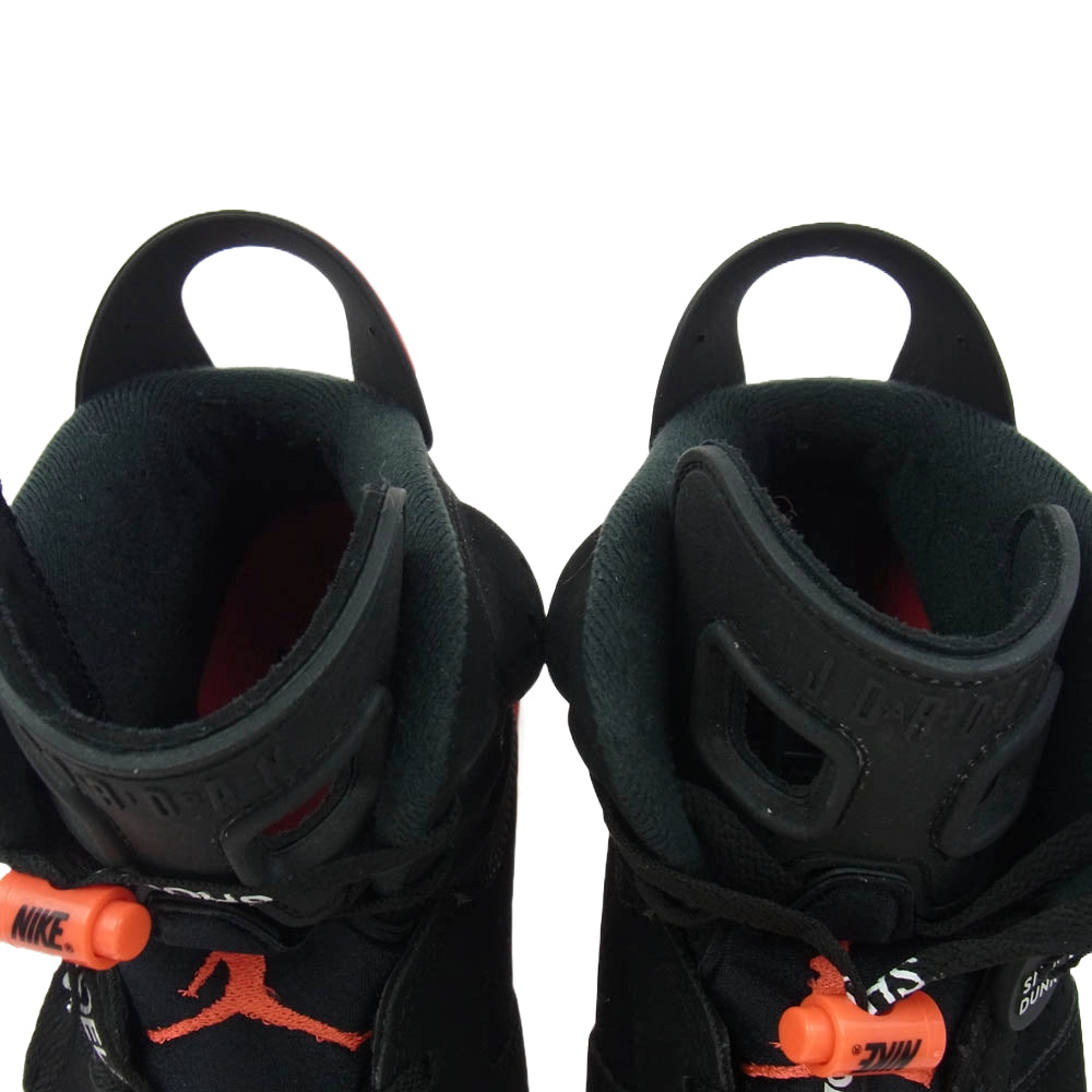 NIKE ナイキ 384664-060 AIR JORDAN 6 RETRO OG BLACK INFRARED エアジョーダン6 OG スニーカー ブラック系 レッド系 28cm【中古】