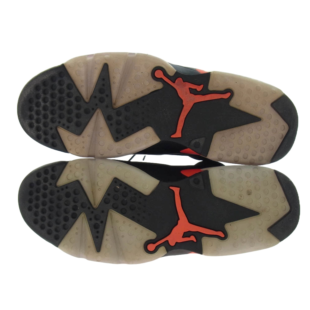 NIKE ナイキ 384664-060 AIR JORDAN 6 RETRO OG BLACK INFRARED エアジョーダン6 OG スニーカー ブラック系 レッド系 28cm【中古】