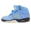 NIKE ナイキ DV1310-401 AIR JORDAN 5 RETRO SE UNC エアジョーダン5 ユニバーシティブルー スニーカー ライトブルー系 27.5cm【中古】