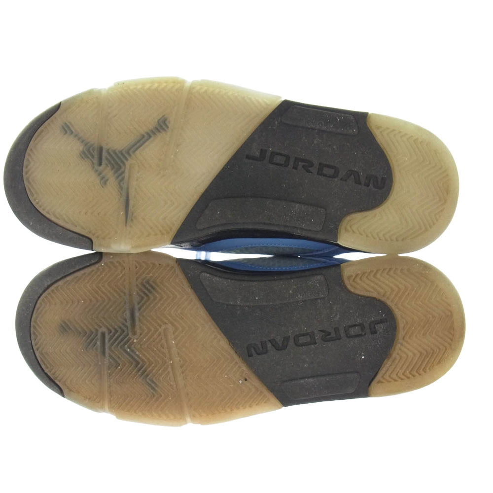 NIKE ナイキ DV1310-401 AIR JORDAN 5 RETRO SE UNC エアジョーダン5 ユニバーシティブルー スニーカー ライトブルー系 27.5cm【中古】