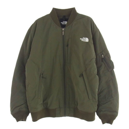 THE NORTH FACE ノースフェイス NY82132 INSULATION BOMBER JACKET インシュレーション ボンバー ジャケット ブルゾン カーキ系 XL【中古】