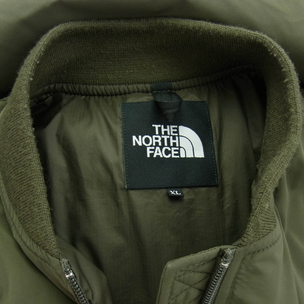 THE NORTH FACE ノースフェイス NY82132 INSULATION BOMBER JACKET インシュレーション ボンバー ジャケット ブルゾン カーキ系 XL【中古】