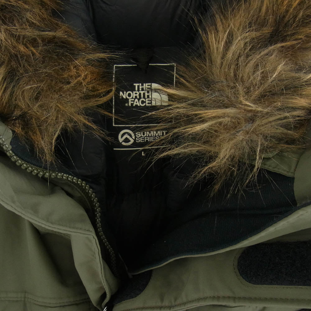 THE NORTH FACE ノースフェイス ND91920 SOUTHERN CROSS PARKA サザンクロス パーカ ファー ダウン ジャケット カーキ系 L【中古】