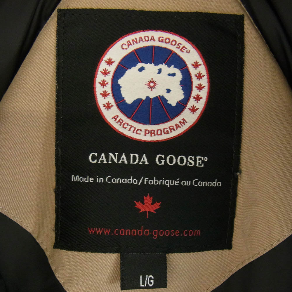 CANADA GOOSE カナダグース 68F8490 グリフィンインターナショナルタグ JASPER PARKA ジャスパー ダウンジャケット ベージュ系 L【中古】