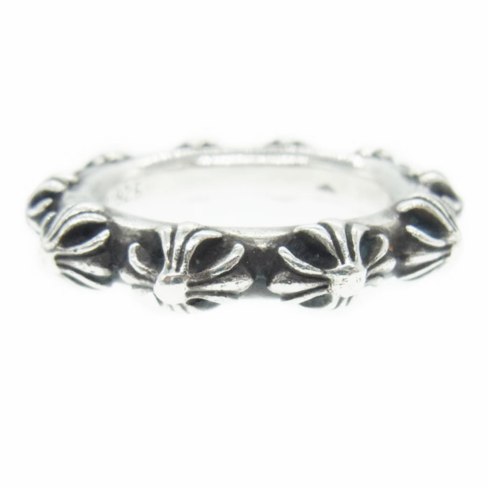 CHROME HEARTS クロムハーツ（原本無） CROSS BAND RING クロスバンド リング シルバー系 24号【中古】