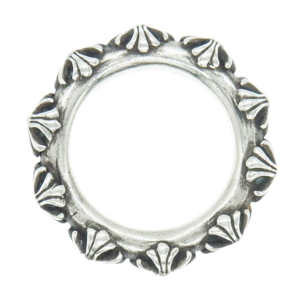 CHROME HEARTS クロムハーツ（原本無） CROSS BAND RING クロスバンド リング シルバー系 24号【中古】
