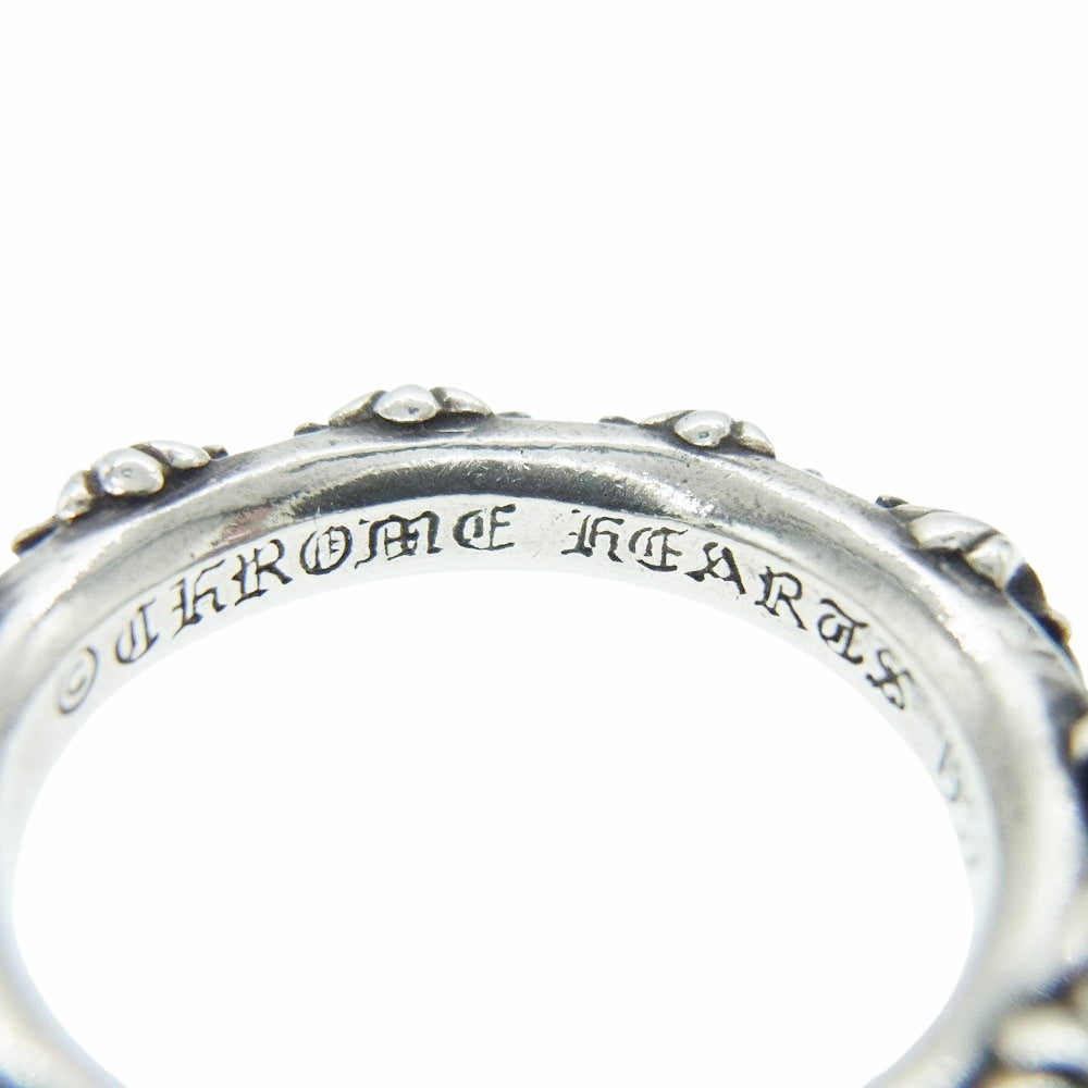 CHROME HEARTS クロムハーツ（原本無） CROSS BAND RING クロスバンド リング シルバー系 24号【中古】