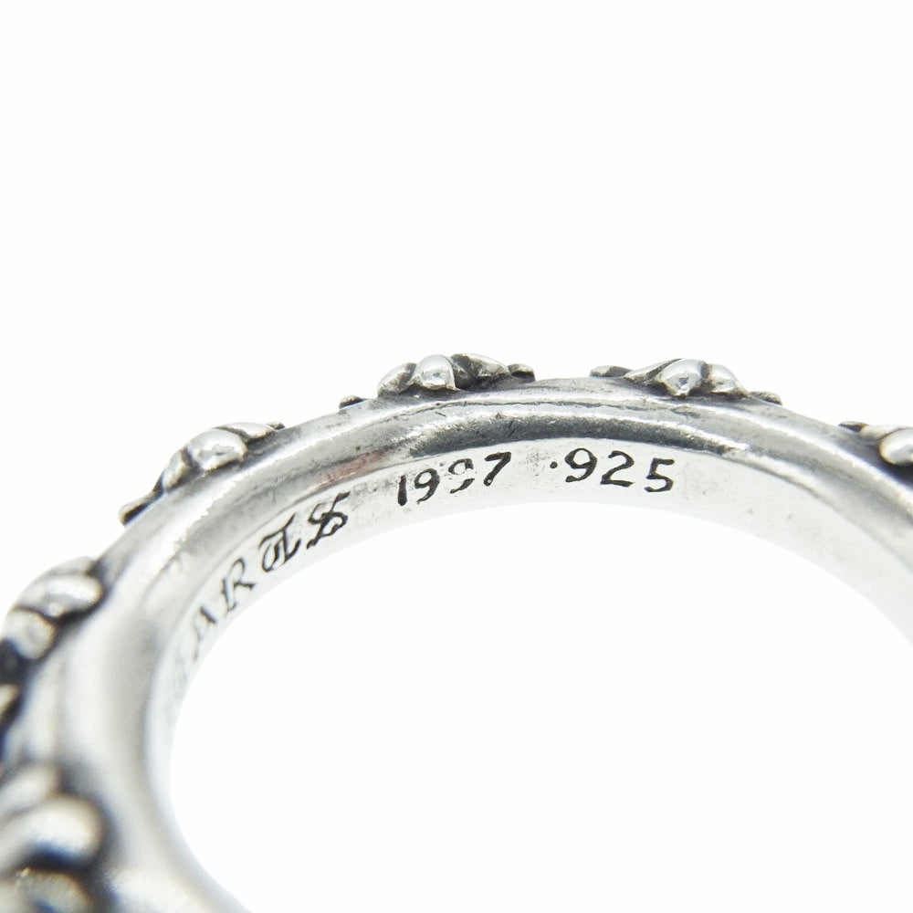 CHROME HEARTS クロムハーツ（原本無） CROSS BAND RING クロスバンド リング シルバー系 24号【中古】