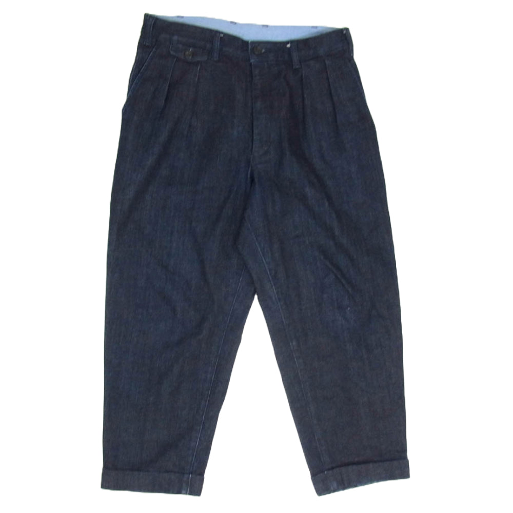 BEAMS ビームス BEAMS PLUS 2プリーツ デニム トラウザー パンツ インディゴブルー系 M【中古】