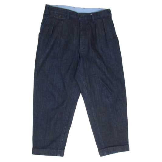 BEAMS ビームス BEAMS PLUS 2プリーツ デニム トラウザー パンツ インディゴブルー系 M【中古】