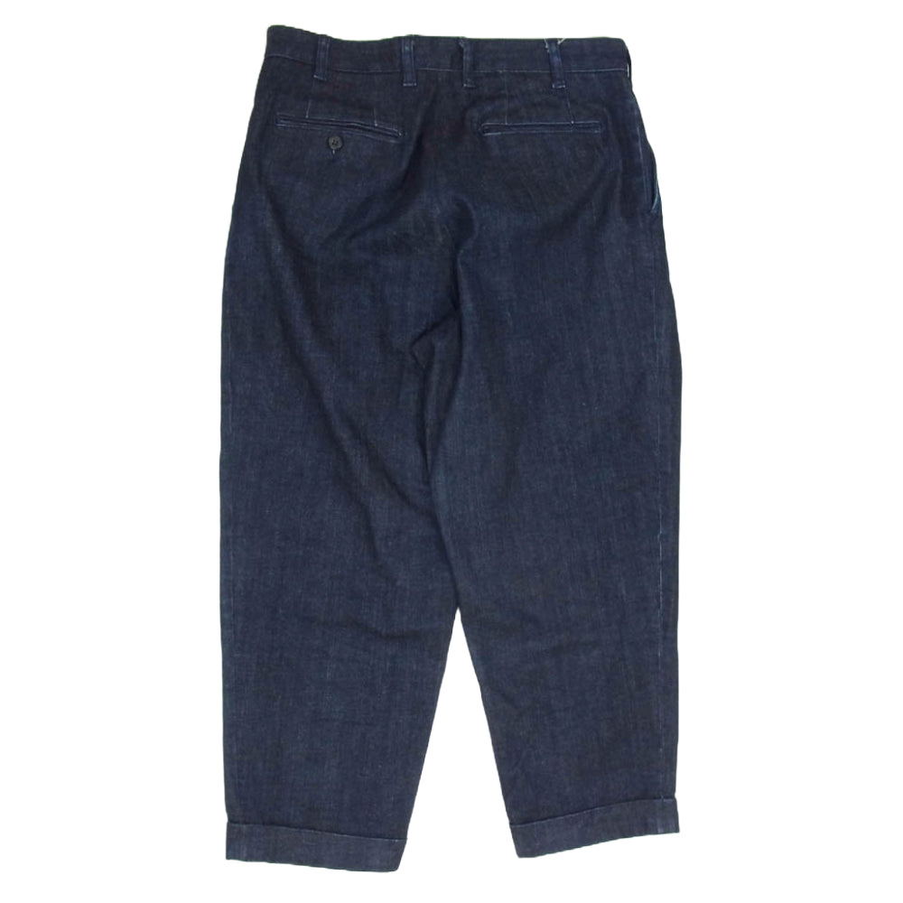 BEAMS ビームス BEAMS PLUS 2プリーツ デニム トラウザー パンツ インディゴブルー系 M【中古】