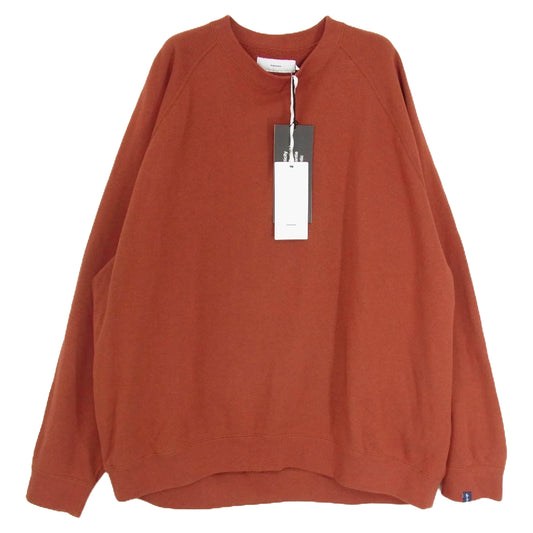 GRAPHPAPER グラフペーパー GU223-70112B × LOOPWHEELER for GP Raglan Sweat ループウィラー ラグラン スウェット バーガンディー系 2【中古】