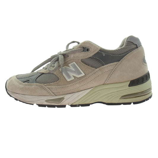 NEW BALANCE ニューバランス M991GL イングランド製 スエード ローカットスニーカー グレー系 8【中古】