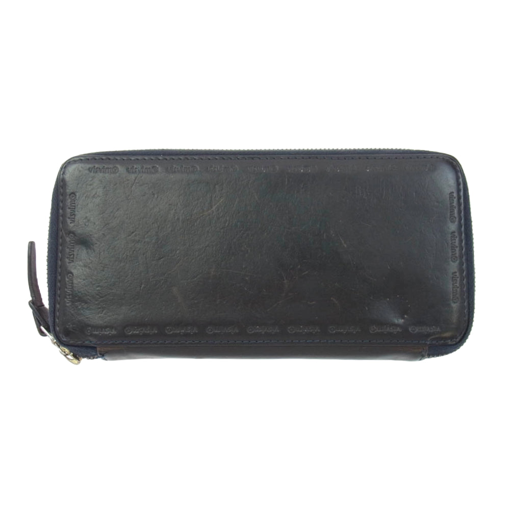 VISVIM ビズビム 17SS VEGGIE LONG WALLET スウェーデン産ベジタブルタンニングカウレザー 牛革 長財布 ダークブラウン系【中古】