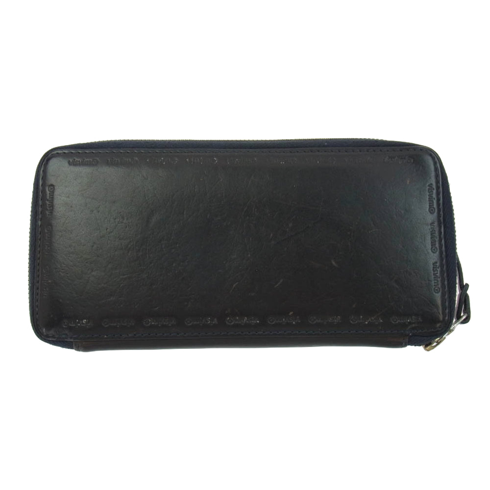 VISVIM ビズビム 17SS VEGGIE LONG WALLET スウェーデン産ベジタブルタンニングカウレザー 牛革 長財布 ダークブラウン系【中古】