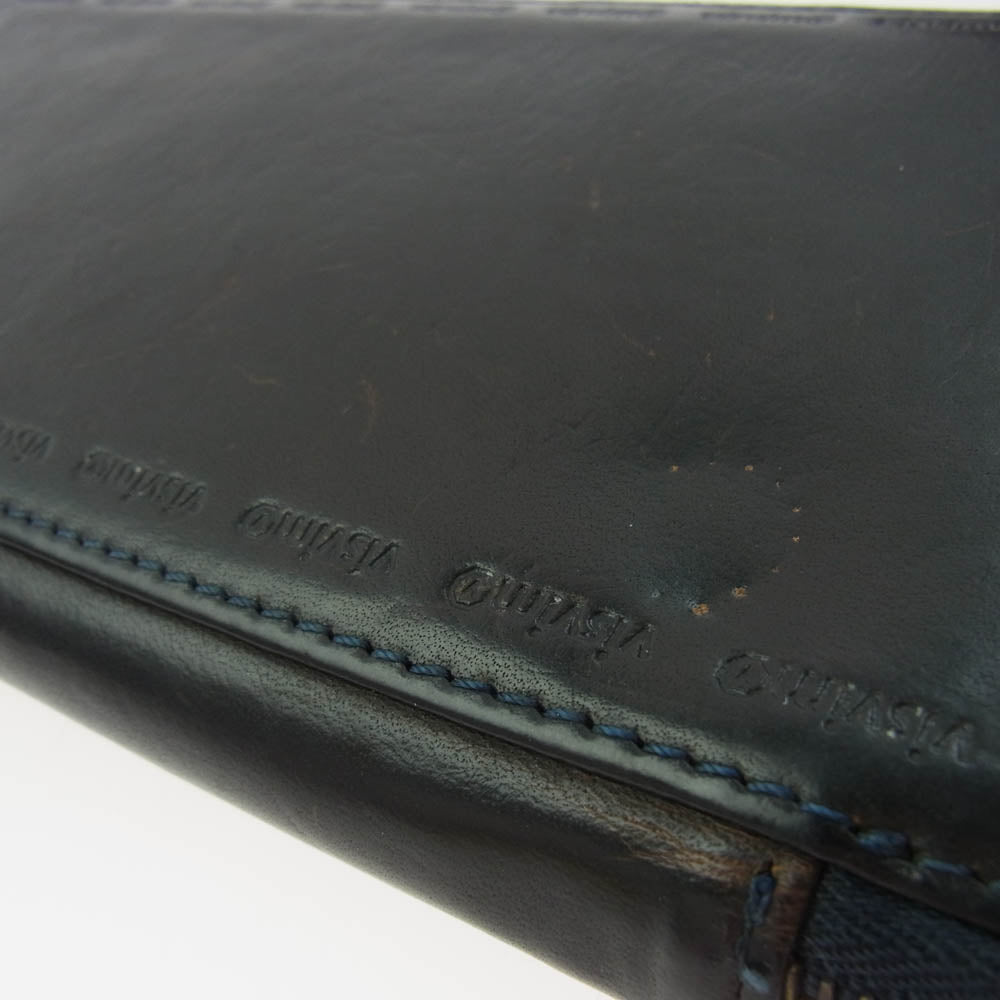 VISVIM ビズビム 17SS VEGGIE LONG WALLET スウェーデン産ベジタブルタンニングカウレザー 牛革 長財布 ダークブラウン系【中古】