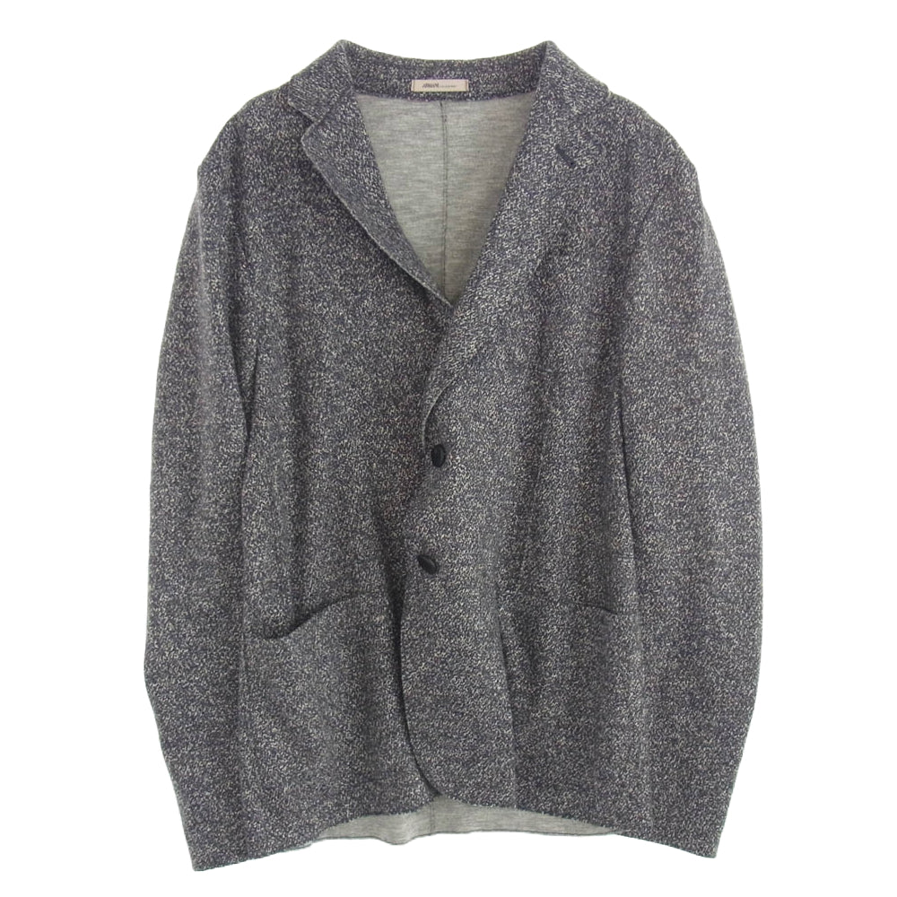 Emporio Armani エンポリオ・アルマーニ COLLEZIONI コレッツィオーニ Tailored Jacket テーラード ジャケット グレー グレー系 マルチカラー系 ITA 50【中古】